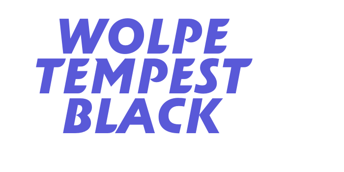 Wolpe Tempest Black Font Download