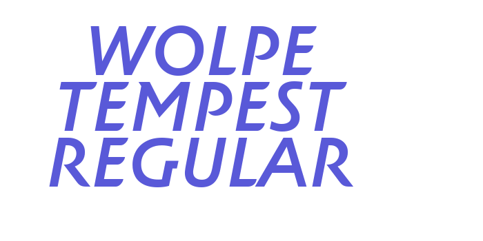 Wolpe Tempest Regular Font Download