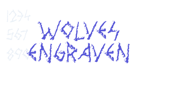 Wolves Engraven font