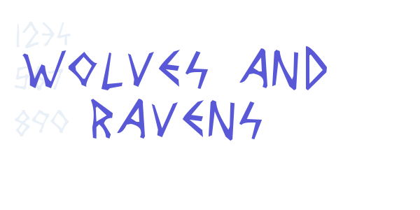 Wolves and Ravens font