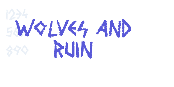 Wolves and Ruin font