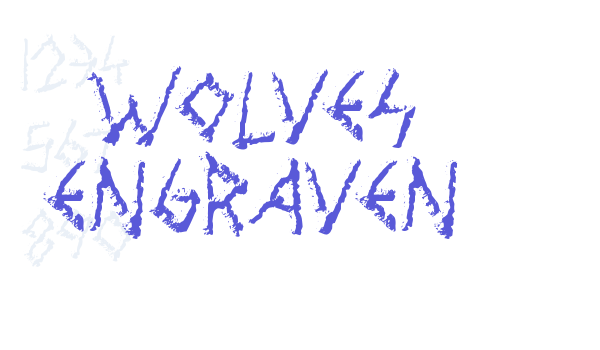 Wolves Engraven Font