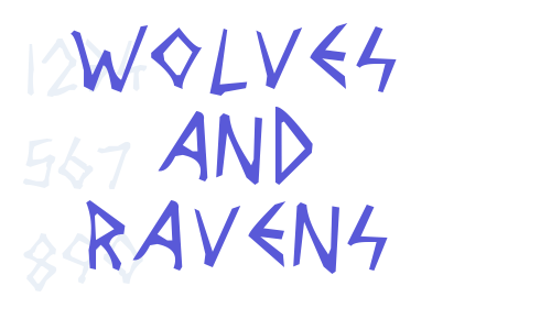 Wolves and Ravens Font Download