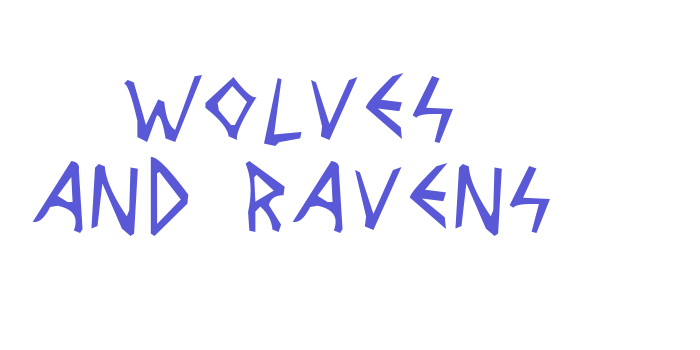 Wolves and Ravens Font