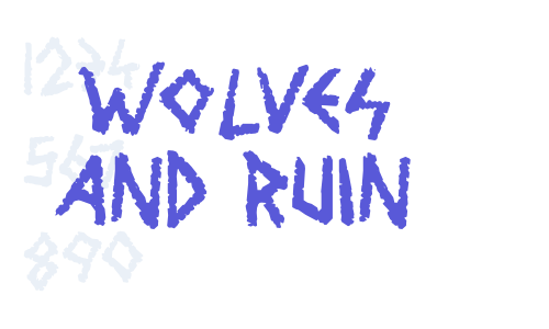 Wolves and Ruin Font Download