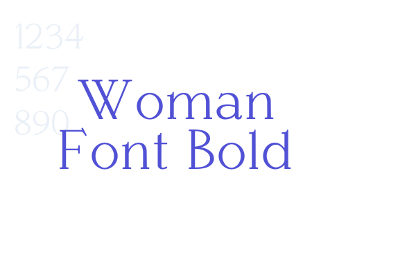 Woman Font Bold