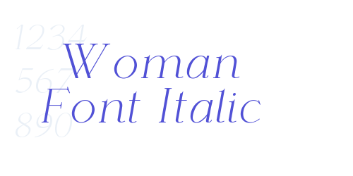 Woman Font Italic-font-download
