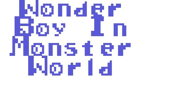 Wonder Boy In Monster World Font Download