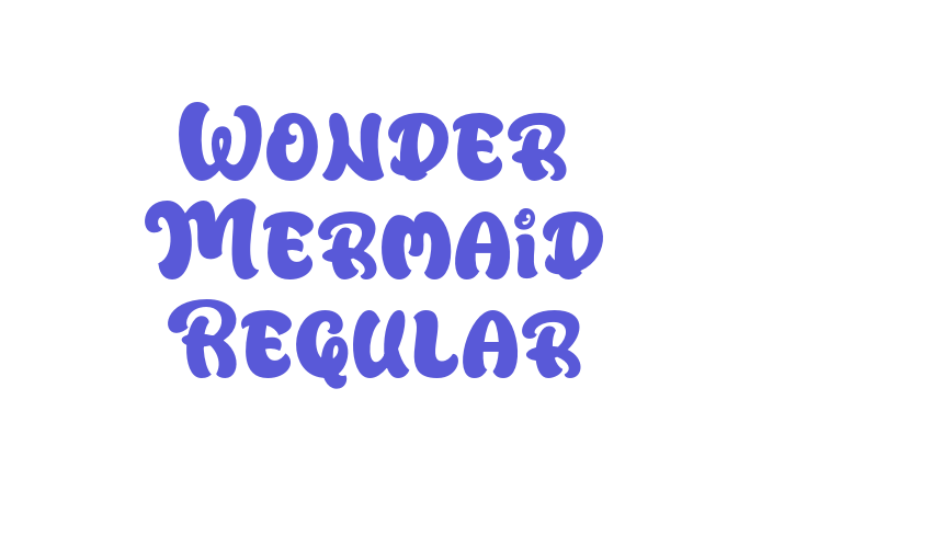 Wonder Mermaid Regular Font