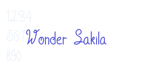 Wonder Sakila-font-download