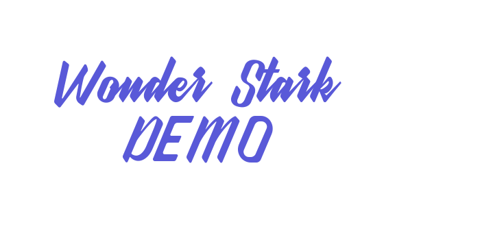 Wonder Stark DEMO Font Download