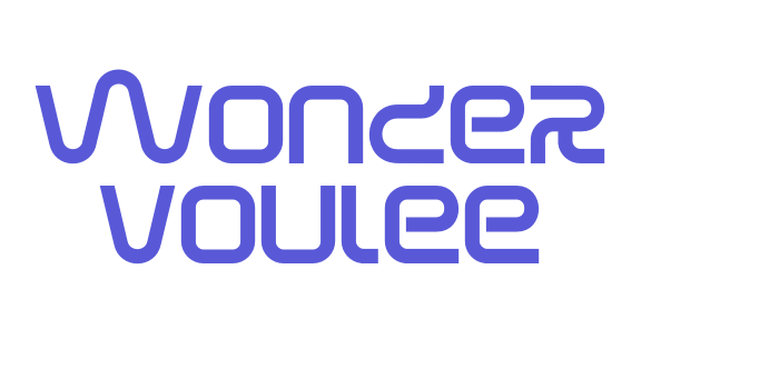 Wonder Voulee Font