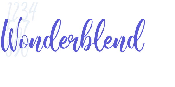 Wonderblend font free