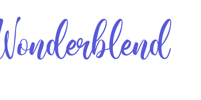 Wonderblend Font