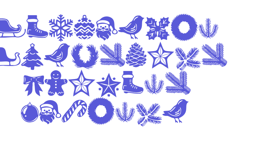 Wonderful Christmas Symbols Regular Font