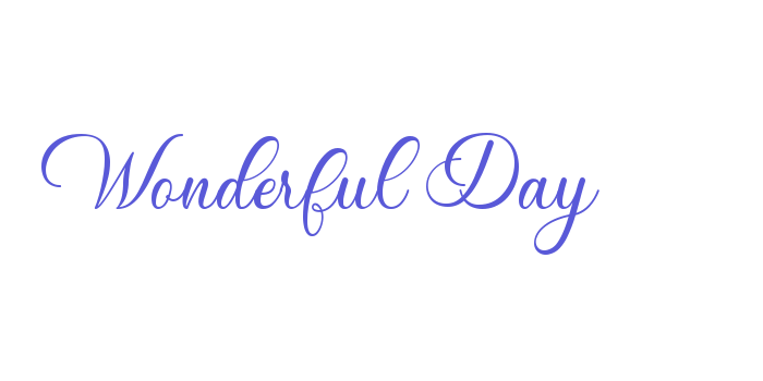 Wonderful Day Font