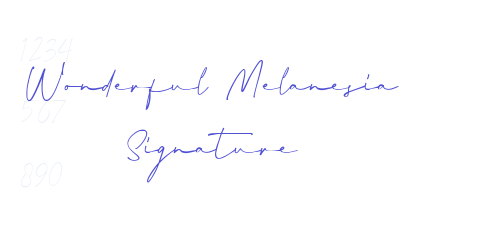 Wonderful Melanesia Signature-font-download