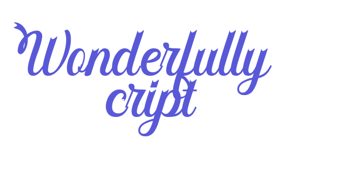 Wonderfully Script Font Download