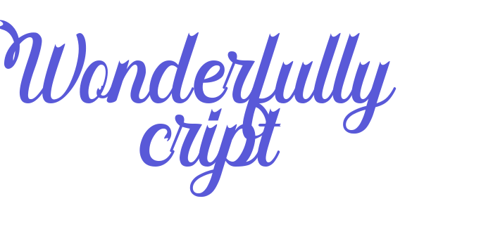 Wonderfully Script Font