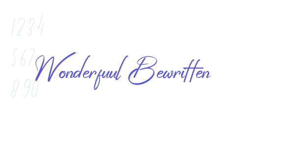 Wonderfuul Bewritten font free