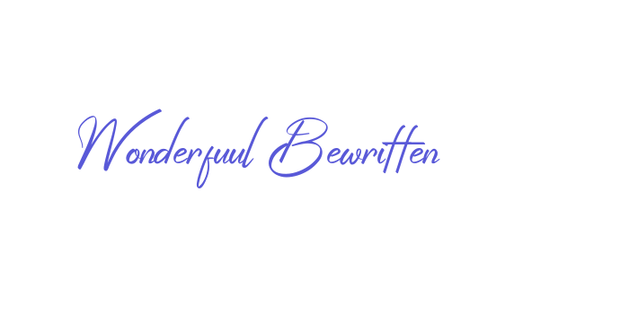 Download Wonderfuul Bewritten Font