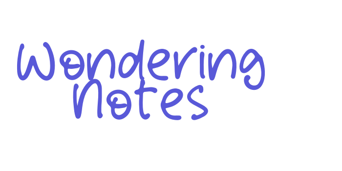 Wondering Notes Font Download