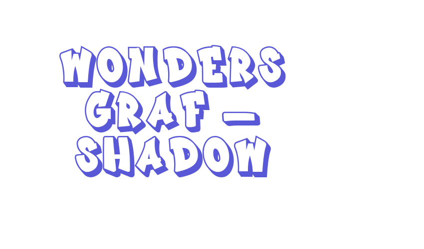 Wonders Graf – Shadow Font