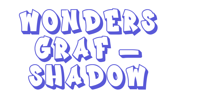 Wonders Graf – Shadow Font