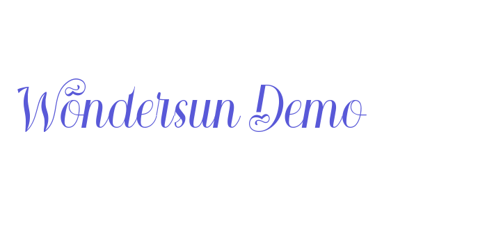 Wondersun Demo Font