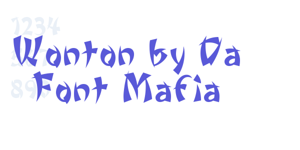 Wonton by Da Font Mafia font free