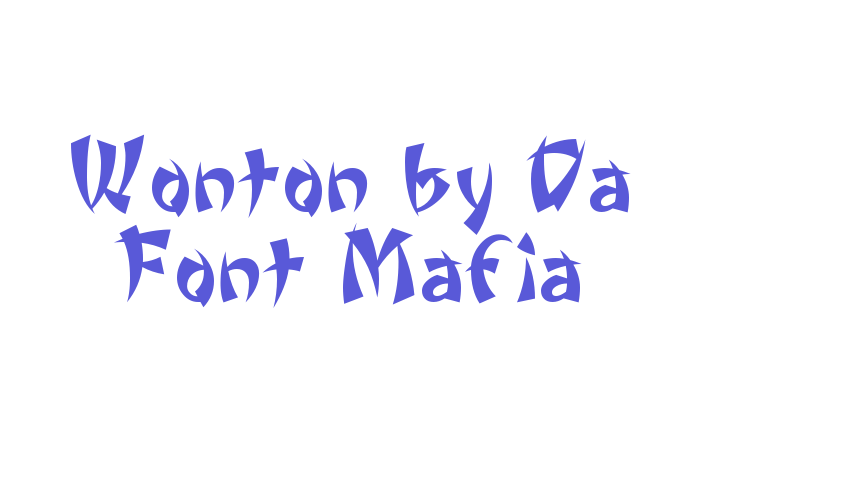 Wonton by Da Font Mafia Font Download