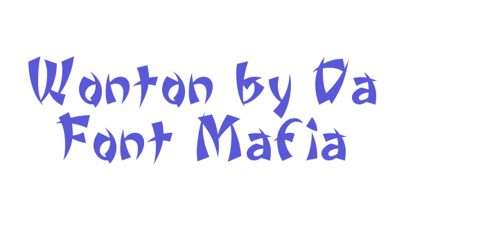 Wonton by Da Font Mafia Font Download