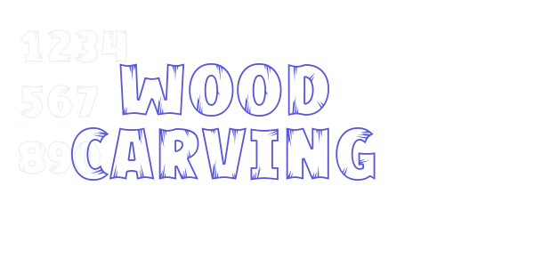 Wood Carving font free