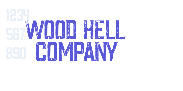 Wood Hell Company font free