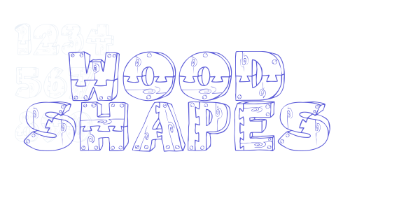 Wood Shapes font