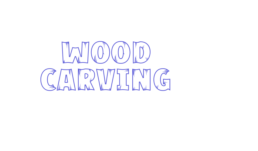 Wood Carving Font