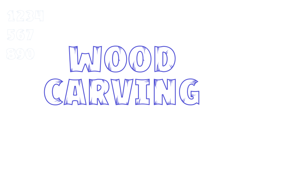 Wood Carving-font-download