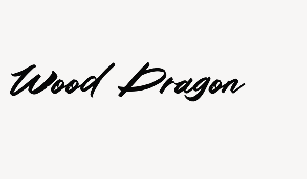 Wood Dragon Font