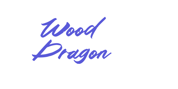 Wood Dragon Font