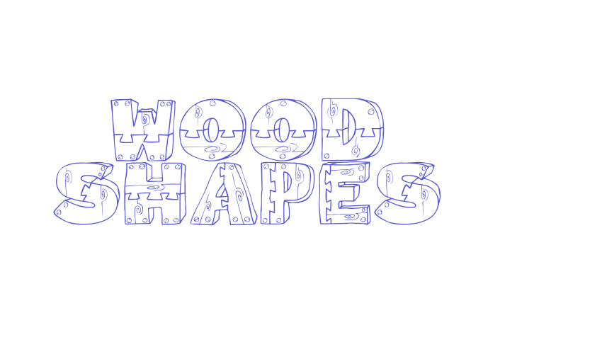 Wood Shapes Font