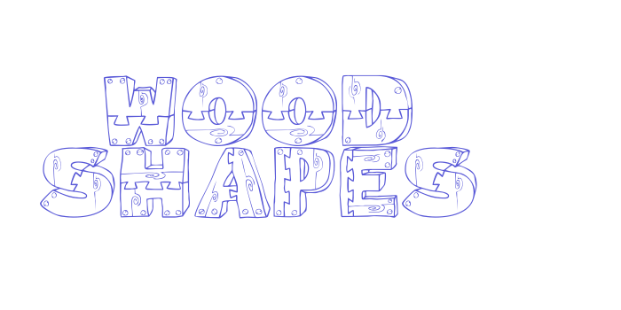 Wood Shapes Font Download