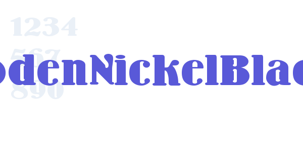 WoodenNickelBlack font free