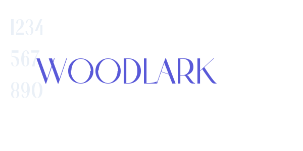 Woodlark font free