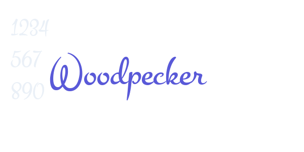 Woodpecker font free