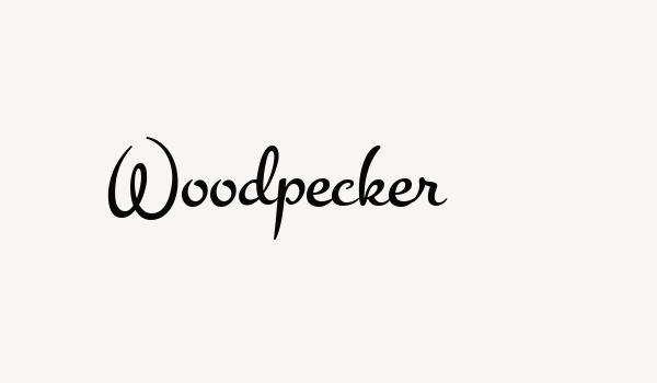 Woodpecker Font