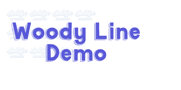 Woody Line Demo font free