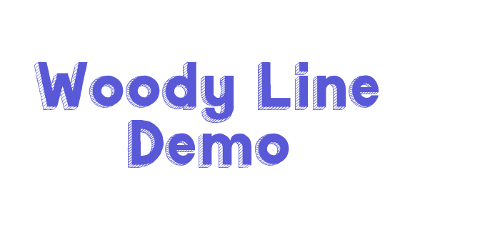 Woody Line Demo Font Download