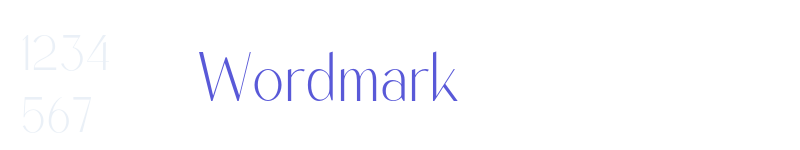 Wordmark-related font
