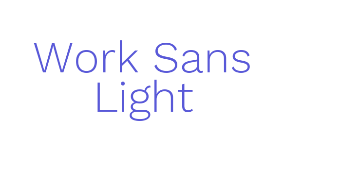 Work Sans Light Font Download