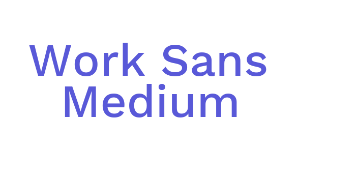 Work Sans Medium Font Download